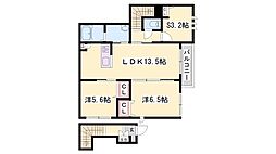 ShaMaisonClasse 2SLDKの間取図画像