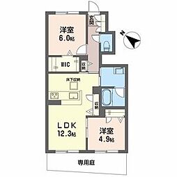 サワーソレアードＡ 1階/-