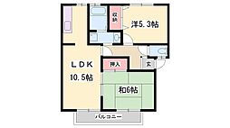 ヴィラビスタ B棟 2階/-