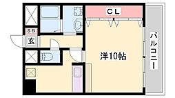 東今宿中村コーポ1 1Kの間取図画像