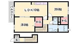 ウッズ・スクエアーB 2階/-