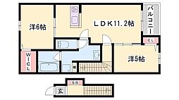 ノール・テリトワール1 2LDKの間取図画像