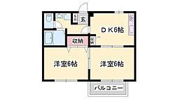 間取図画像 2DK