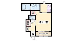 Ｍ’ｓレジデンスＨＩＭＥＪＩ 1階1Kの間取り