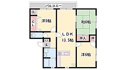 コーポ・エム・エヌ・中島 3LDKの間取図画像