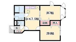 間取図画像 2DK