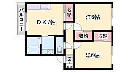 蒲田ソルステージ 2DKの間取図画像