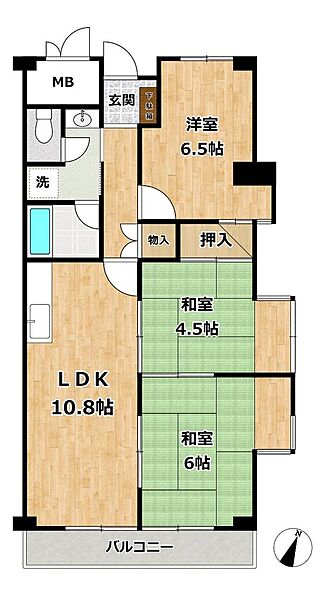 間取りを拡大表示