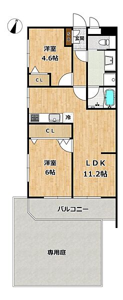 間取りを拡大表示