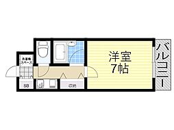 カントリー青葉ハイツ 1Kの間取図画像