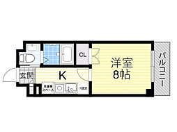 シプレス 1Kの間取図画像