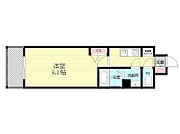 SAMTY上新庄RESIDENCE 1Kの間取図画像
