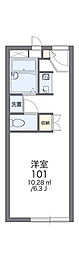 レオパレス春日 ワンルームの間取図画像