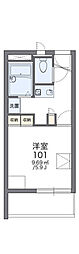 レオパレス上穂積 1Kの間取図画像