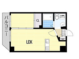 M:COURT関大前 1LDKの間取図画像