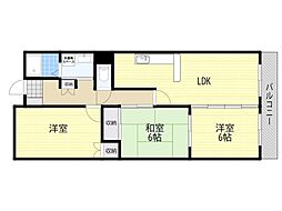 カサ・フィエスタ 3LDKの間取図画像