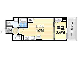 サンプラザ茨木 1LDKの間取図画像