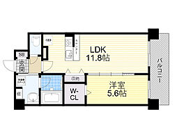 ウェステリア 1LDKの間取図画像