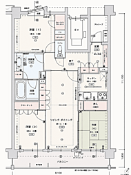 レクセルプラッツァ福生壱番館 3LDKの間取図画像