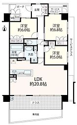 間取図画像 3LDK