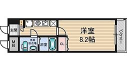JR東海道・山陽本線 東淀川駅 徒歩5分の賃貸マンション 7階1Kの間取り