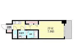 Osaka Metro御堂筋線 西中島南方駅 徒歩9分の賃貸マンション 9階1Kの間取り