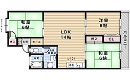 クレール・シャトレー 3LDKの間取図画像