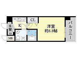 CASSIAJUSO 1Kの間取図画像