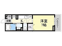 ブリーゼ・K 1Kの間取図画像
