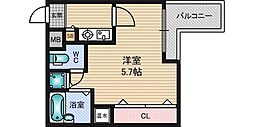 シティライフディナスティ新大阪 1Kの間取図画像