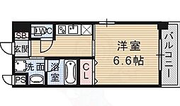 キセラコートWAKO 1Kの間取図画像