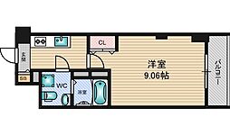 JR東海道・山陽本線 新大阪駅 徒歩3分の賃貸マンション 5階1Kの間取り