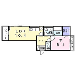 JR東海道・山陽本線 JR総持寺駅 徒歩11分の賃貸アパート 3階1LDKの間取り