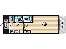 Osaka Metro御堂筋線 新大阪駅 徒歩10分の賃貸マンション 15階1Kの間取り