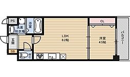 Osaka Metro御堂筋線 新大阪駅 徒歩9分の賃貸マンション 5階1LDKの間取り