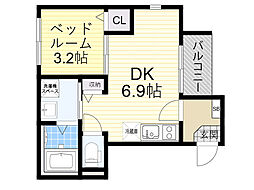 間取図画像 1DK
