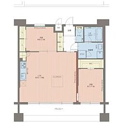 Osaka Metro御堂筋線 江坂駅 徒歩18分の賃貸マンション 10階2LDKの間取り