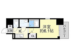 JR東海道新幹線 新大阪駅 徒歩11分の賃貸マンション 5階1Kの間取り