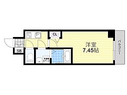 ARCA正雀 5階1Kの間取り