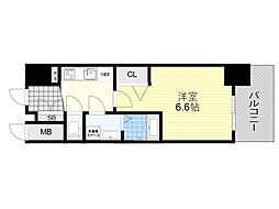 ファーストフィオーレ吹田レガーメ 3階1Kの間取り