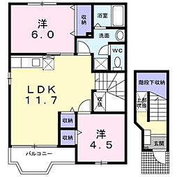 間取図画像 2LDK