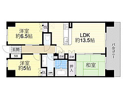ザ・レジデンス東三国 2階3LDKの間取り