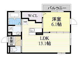 間取図画像 1LDK