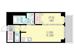 隆和 1階1LDKの間取り