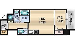 ファーストフィオーレ新大阪グランデ 5階1LDKの間取り