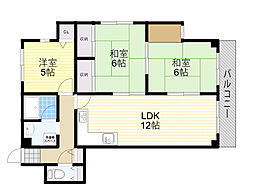 メゾン宮山 3LDKの間取図画像