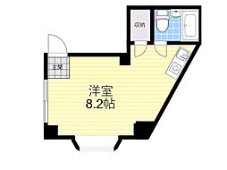 ウイスパービル ワンルームの間取図画像