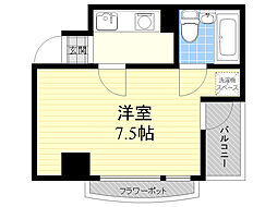 アンシャンテ豊中 1Kの間取図画像