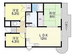 間取図画像 3LDK