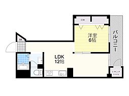 パルムハウス曽根 1LDKの間取図画像
